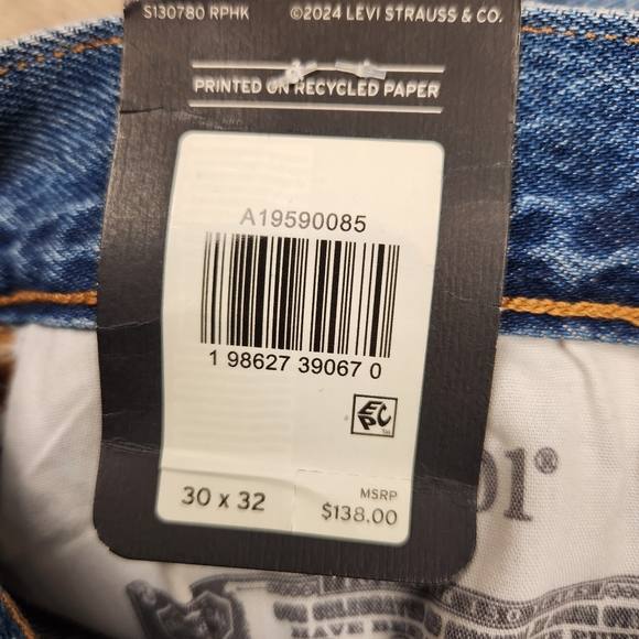 Levi's Premium 90’s 501 Selvedge Denim Jeans 30x32 - Picture 7 of 15